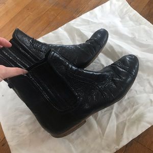 Balenciaga black leather Chelsea boots